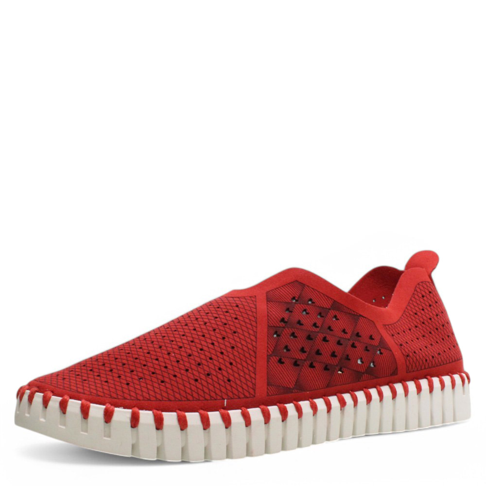 DÁMSKÉ POLOBOTKY SCANDI 221 0029 R1 RED ČERVENÁ Barva: Červená