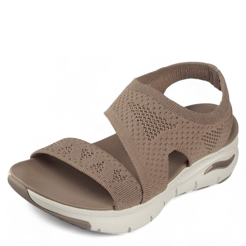 DÁMSKÉ SANDÁLY SKECHERS 119458 HNĚDÁ Barva: HNĚDÁ