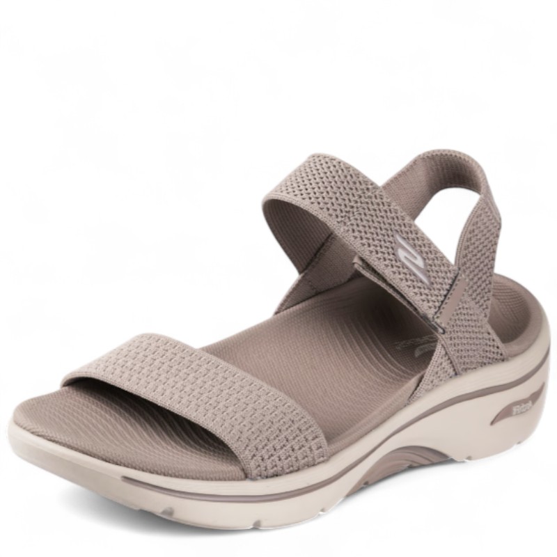 Levně DÁMSKÉ SANDÁLY SKECHERS 140874 BÉŽOVÁ Barva: BÉŽOVÁ