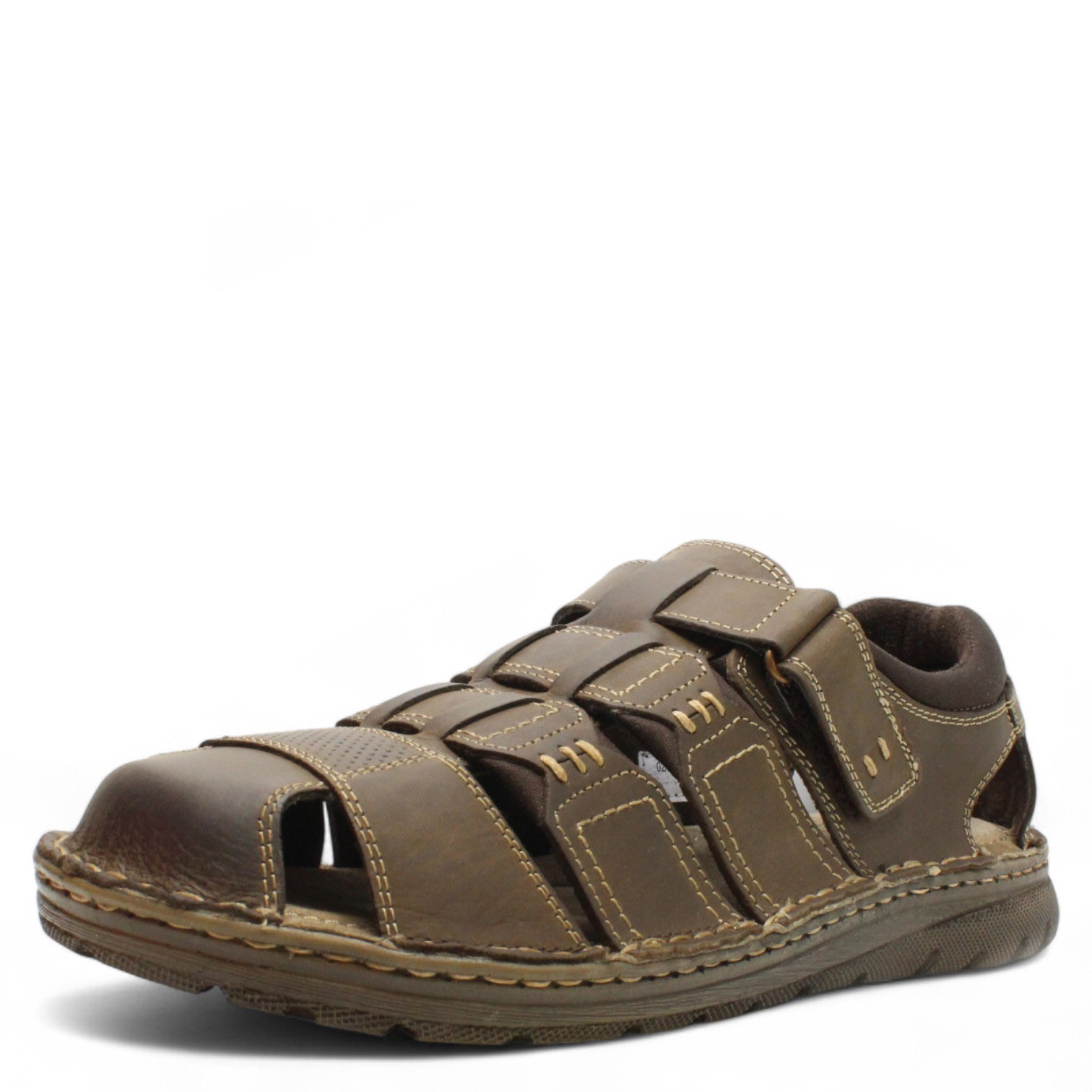 PÁNSKÉ SANDÁLY KLOP WALK 01X HNĚDÁ Barva: HNĚDÁ