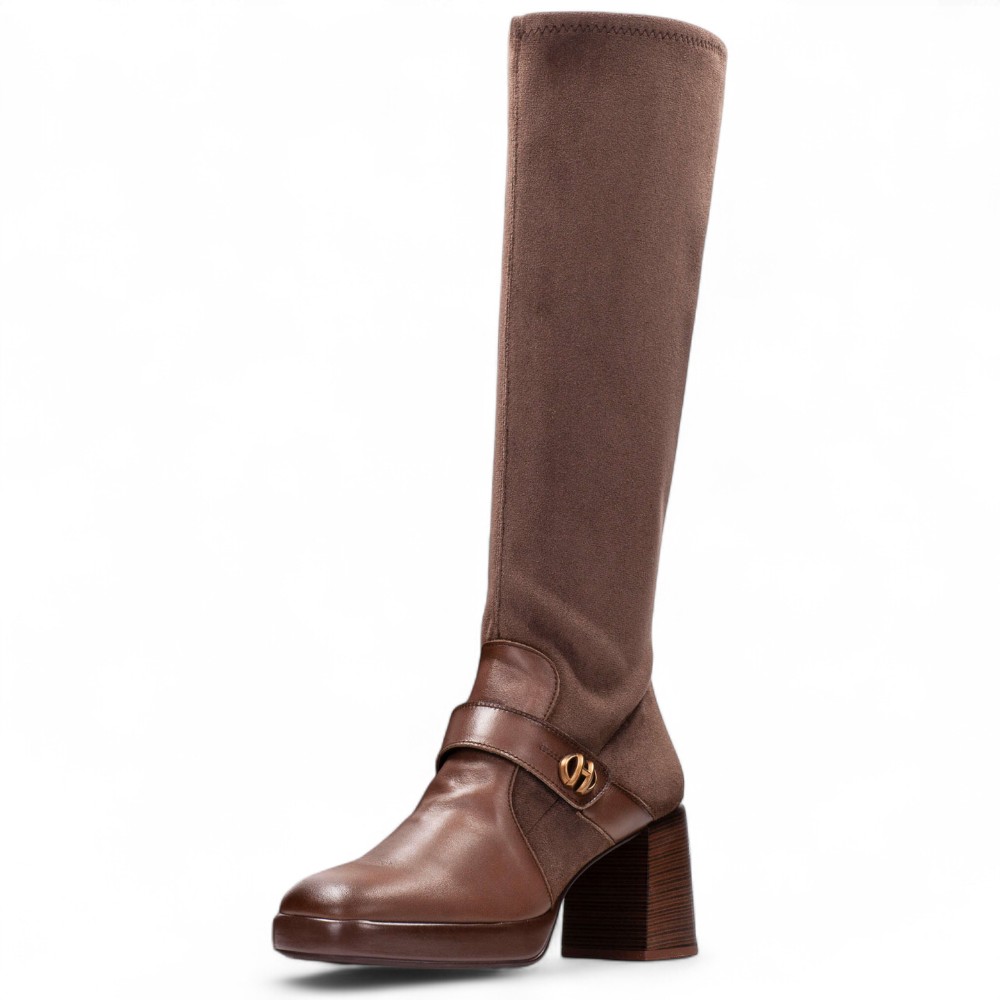 DÁMSKÉ KOZAČKY HISPANITAS HI254374 HNĚDÁ Barva: HNĚDÁ