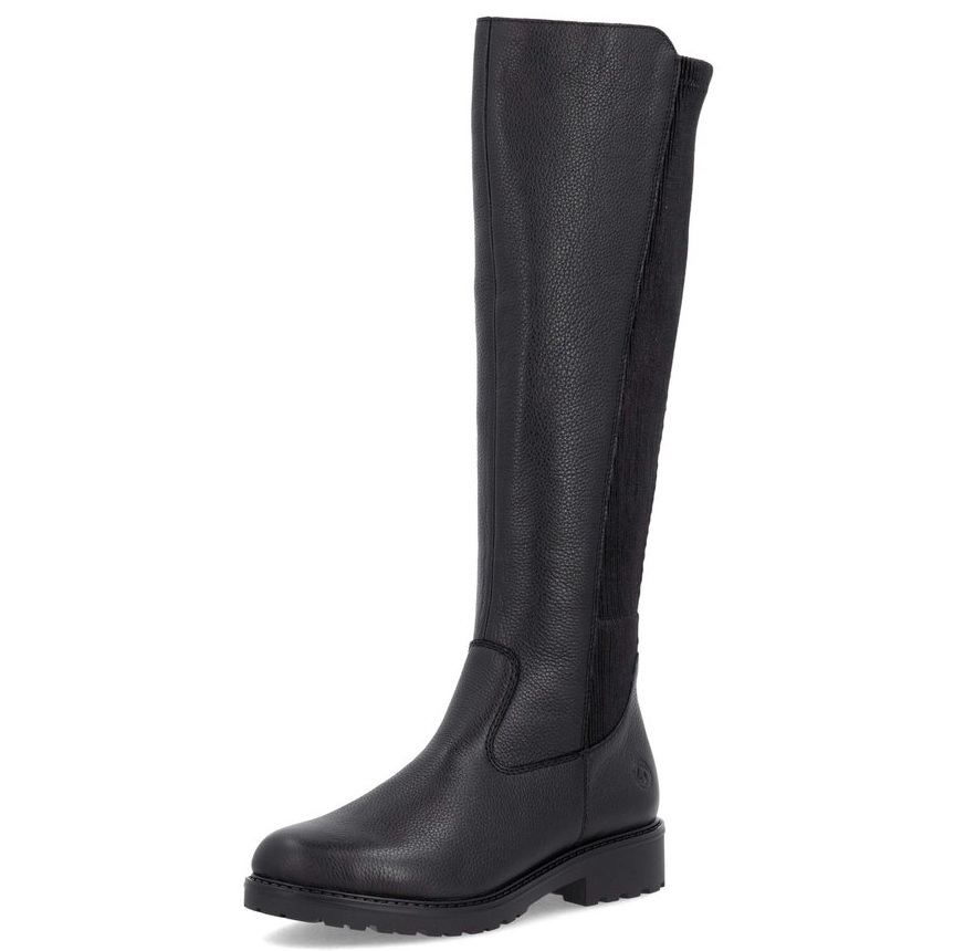 Levně DÁMSKÉ KOZAČKY REMONTE R6594-00 ČERNÁ Barva: ČERNÁ