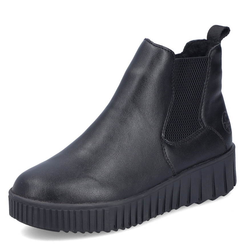 Levně DÁMSKÉ KOTNÍKOVÉ BOTY RIEKER Y6151-00 ČERNÁ Barva: ČERNÁ