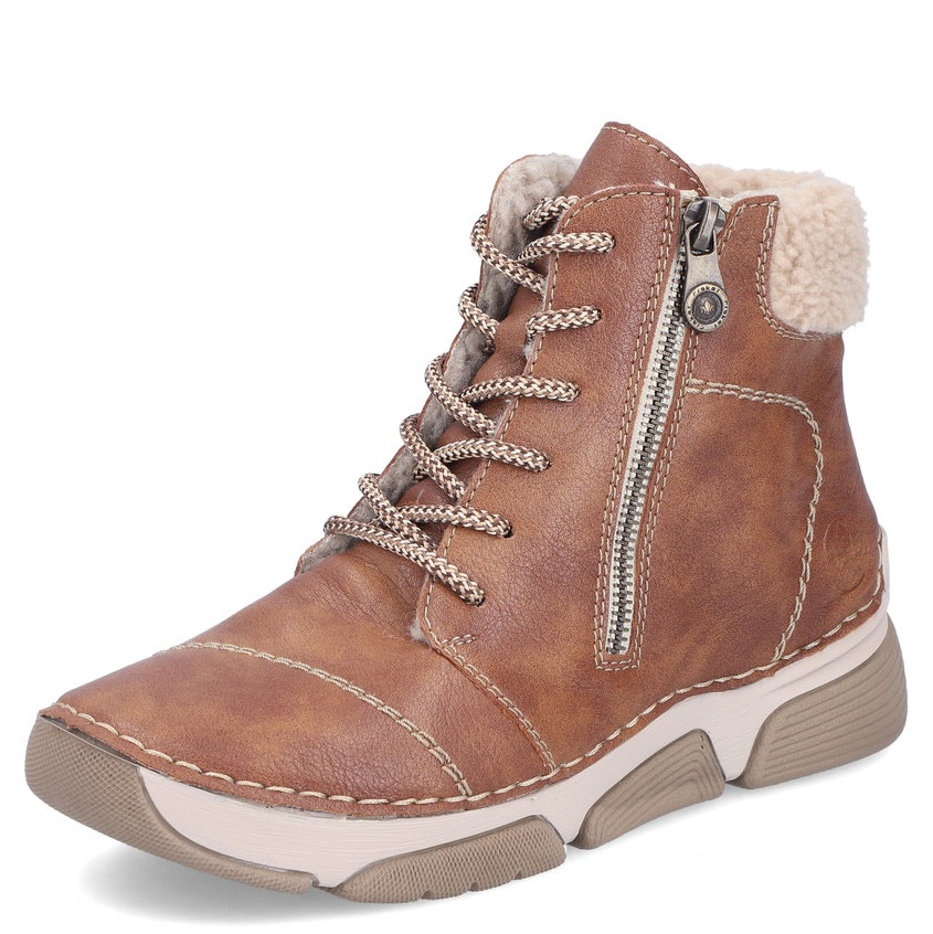 DÁMSKÉ KOTNÍKOVÉ BOTY RIEKER 45931-24 HNĚDÁ Barva: HNĚDÁ