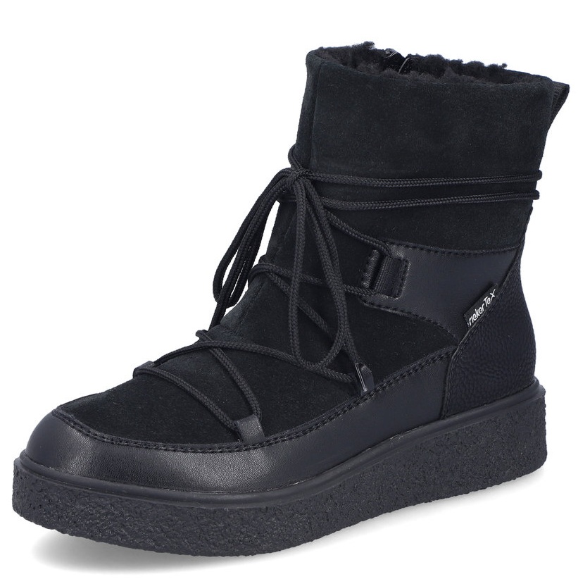 Levně DÁMSKÉ KOTNÍKOVÉ BOTY RIEKER Y0051-00 ČERNÁ Barva: ČERNÁ