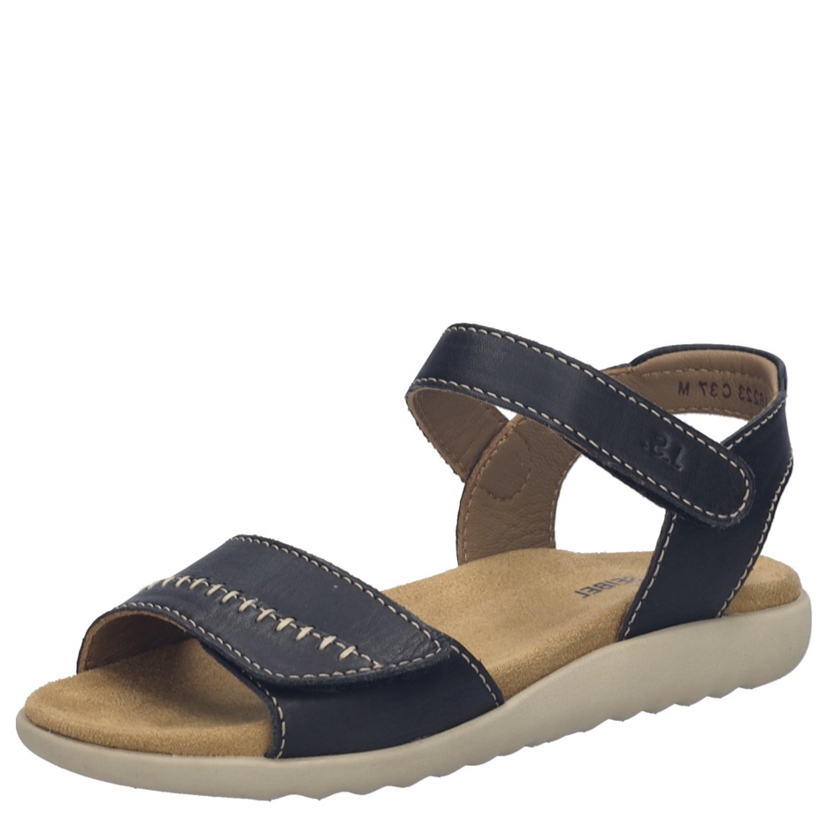 Levně DÁMSKÉ SANDÁLY JOSEF SEIBEL 77503 167100 ČERNÁ Barva: ČERNÁ