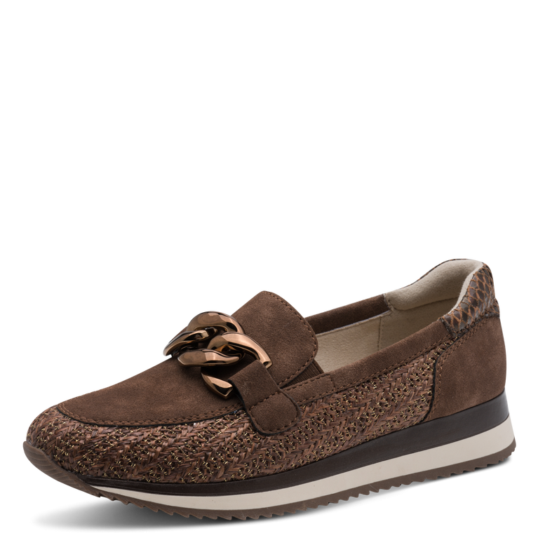 DÁMSKÉ POLOBOTKY JANA 8-24766-42 394 HNĚDÁ Barva: HNĚDÁ