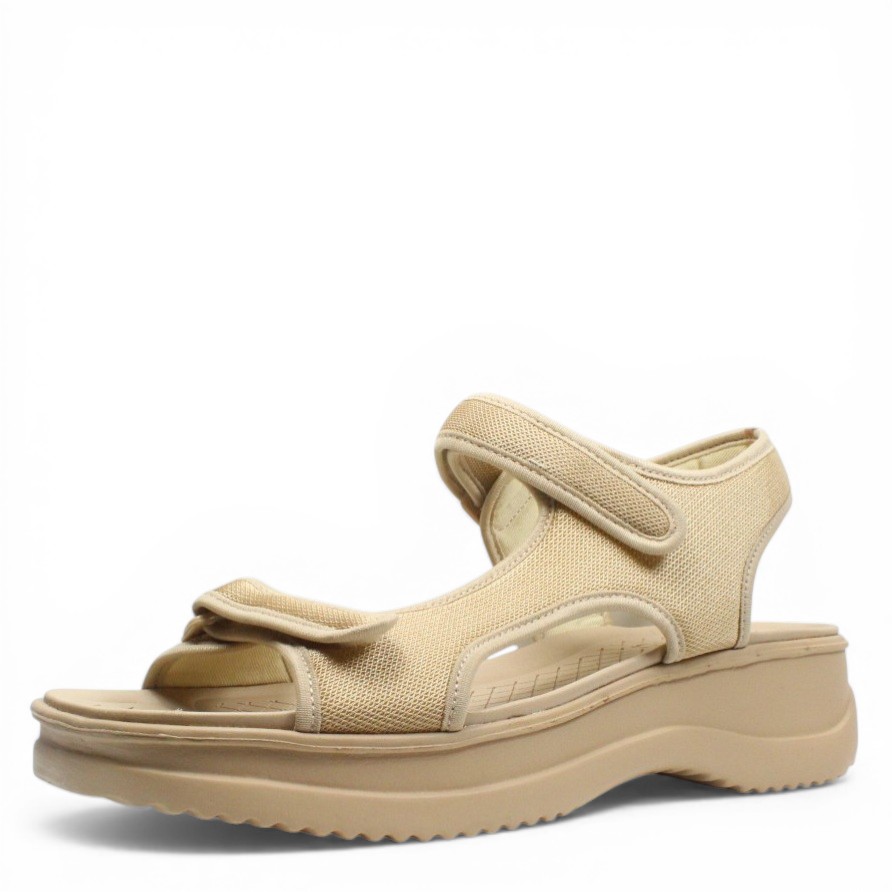 Levně DÁMSKÉ SANDÁLY AZALEIA 320 323BEIGE BÉŽOVÁ Barva: BÉŽOVÁ