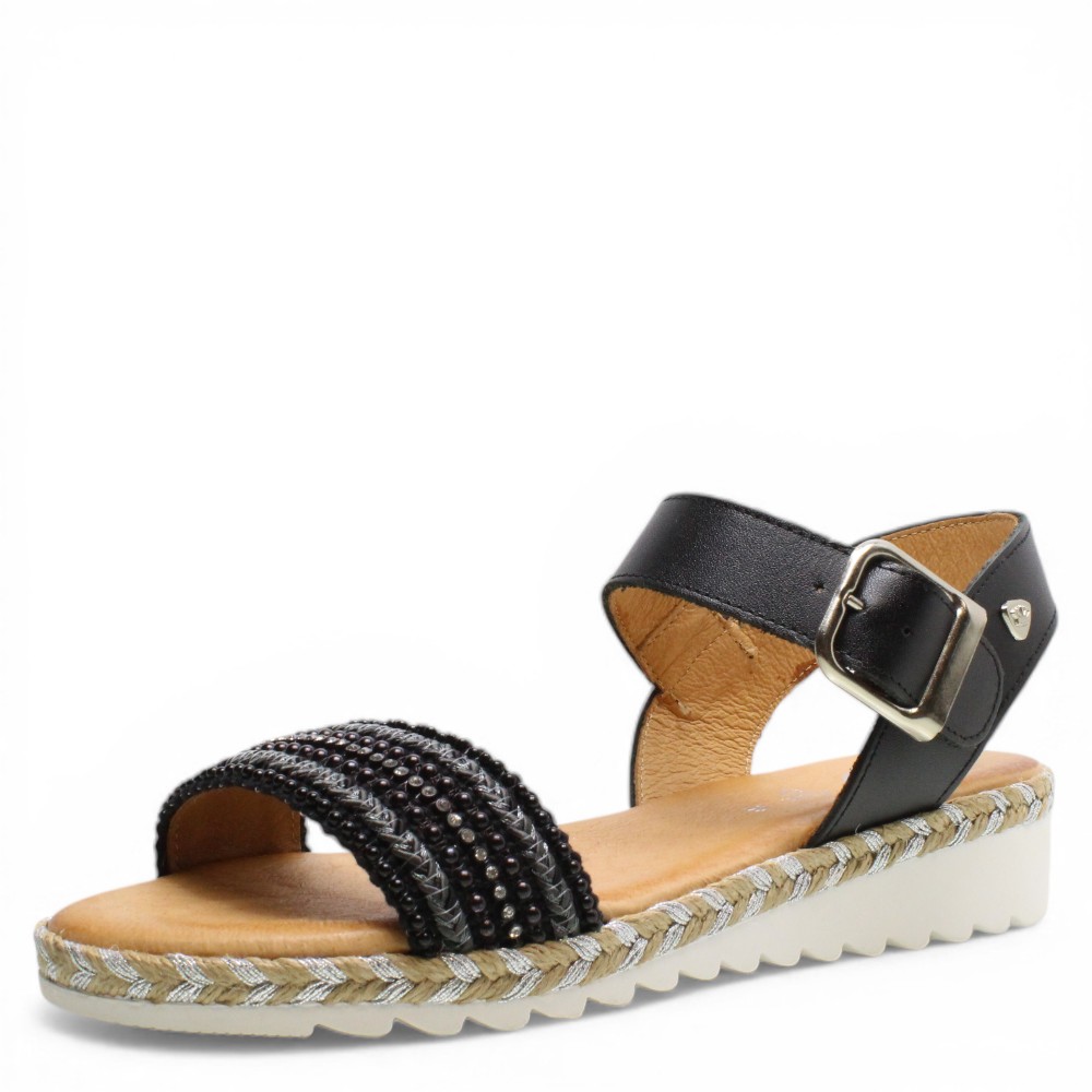 Levně WILD DÁMSKÉ SANDÁLY BLACK 282218 BLK ČERNÁ Barva: ČERNÁ