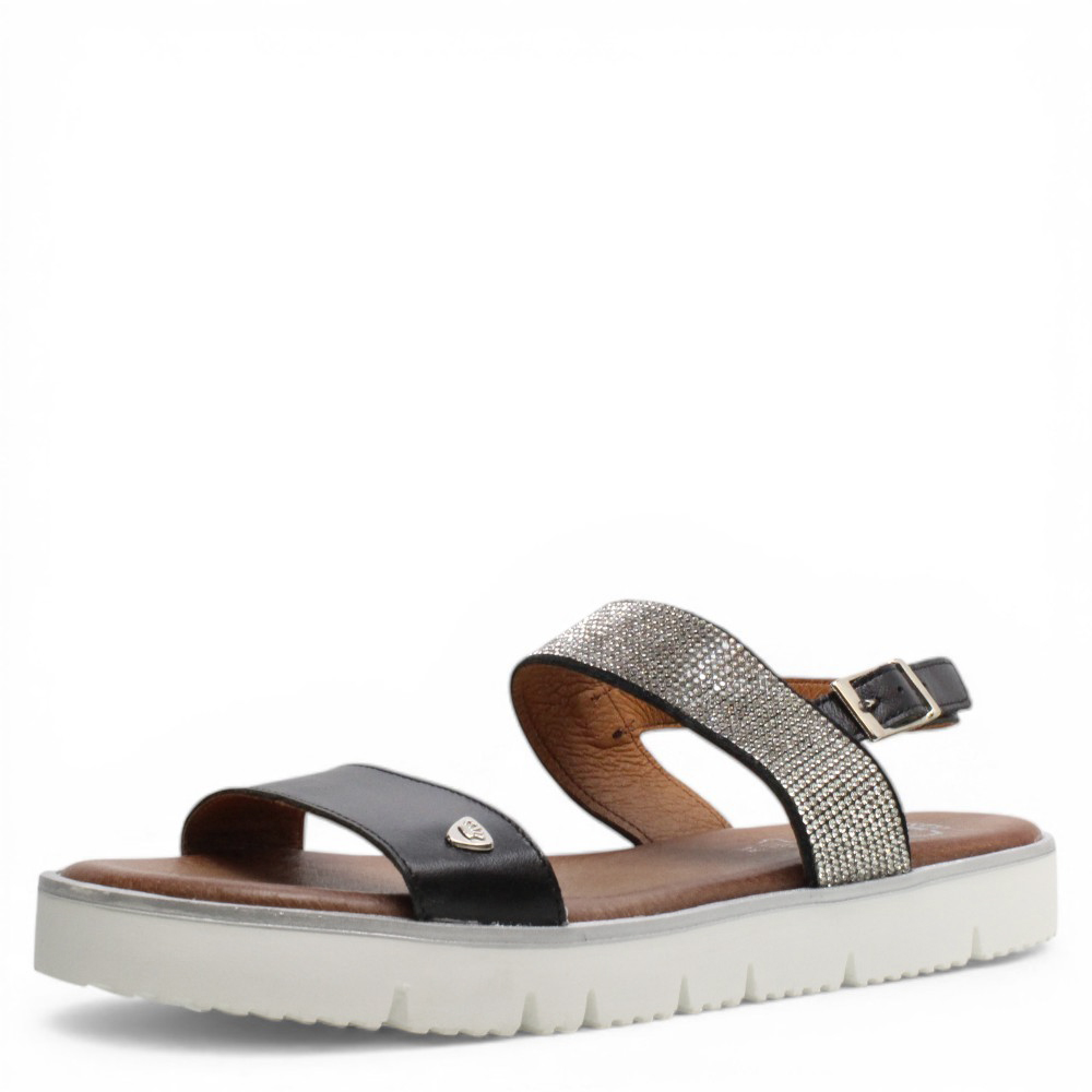 Levně WILD DÁMSKÉ SANDÁLY BLACK 283873 BLK ČERNÁ Barva: ČERNÁ