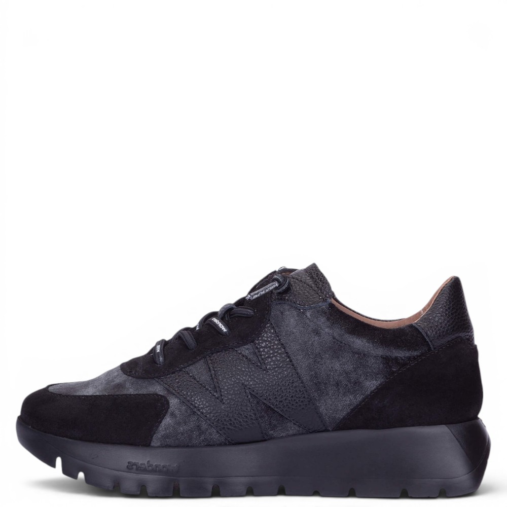 DÁMSKÉ TENISKY WONDERS A-24111 ČERNÁ NEGRO Barva: ČERNÁ, Velikost: 41
