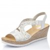 DÁMSKÉ SANDÁLY RIEKER 61916-80 BÍLÁ