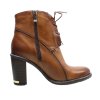 DÁMSKÉ KOTNÍKOVÉ BOTY CARINII B2393 BROWN HNĚDÁ