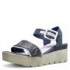 DÁMSKÉ SANDÁLY CARINII B3183 SILVERBLUE STŘÍBRNÁ