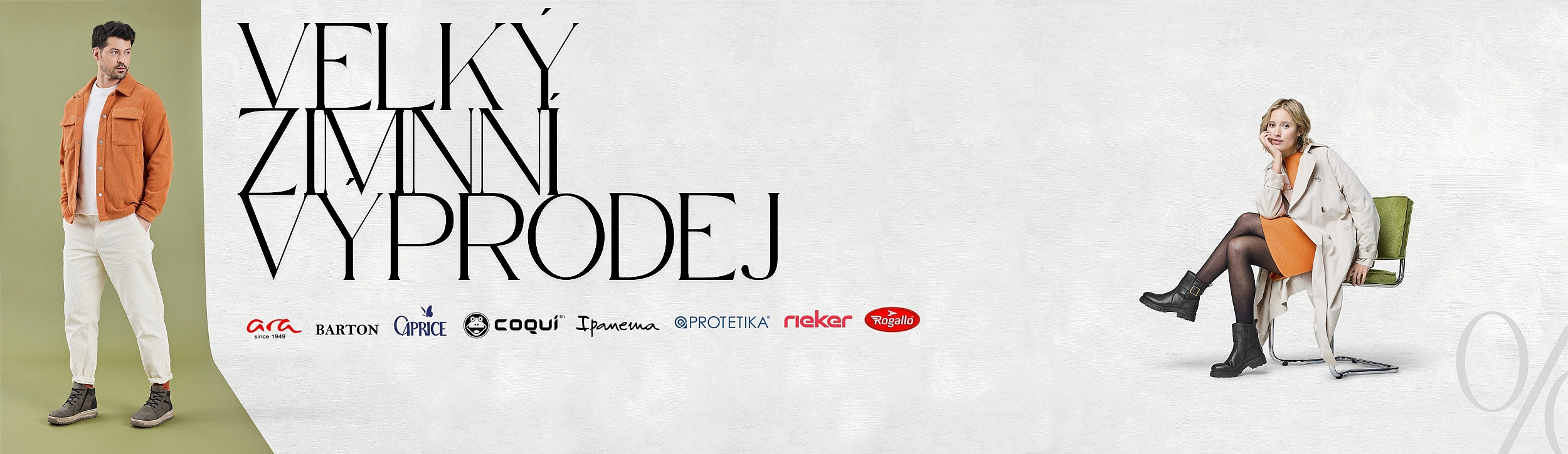 Výprodej obuvi. Ara, Barton, Caprice, Coqui, Ipanema, Protetika, Rieker, Rogallo