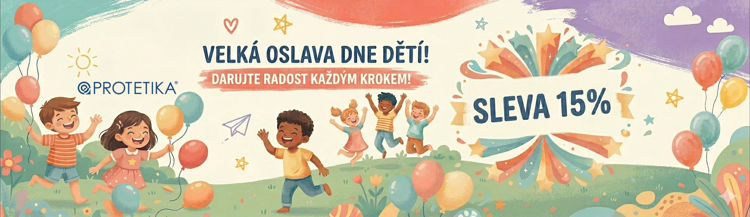 Sleva na obuv ke dni dětí. Obuv Protetika ve slevě.