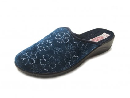 Dámské pantofle Rogallo 28180 (Barva Modrá, Velikost 39)