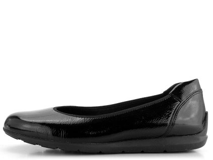 Dámské lakované baleríny Ara 12-13302-11 (Barva Černá, Velikost 41)