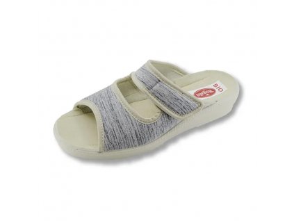 Dámské pantofle Rogallo 7101-100 (Barva Šedá, Velikost 38)