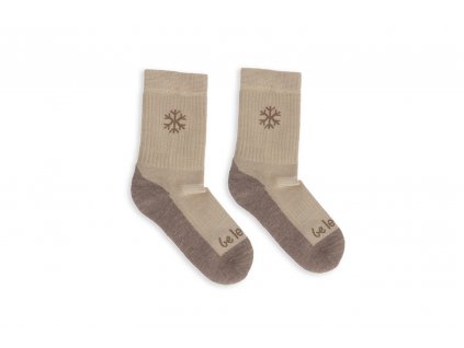 Dětské barefootové ponožky Be Lenka Kids - Crew - Merino Wool - Beige