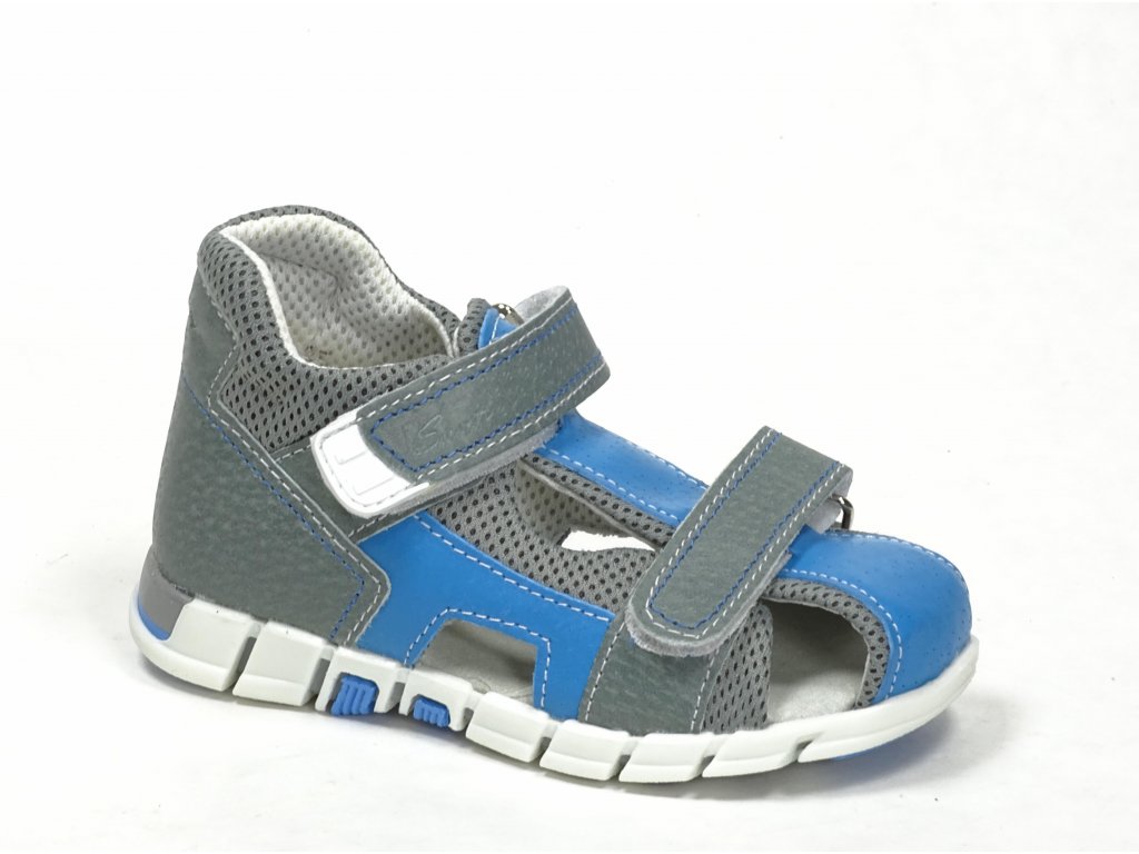 Santé N/810/401/S16/S85 dětské zdravotní sandály modré | zdravotní obuv  Santé Proseč