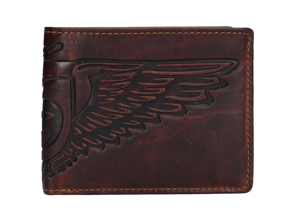 Lagen 6537 BROWN pánská kožená peněženka | zdravotní obuv Santé Proseč