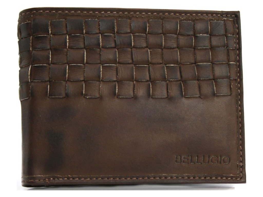 Bellugio pánská kožená peněženka 37032 hnědá