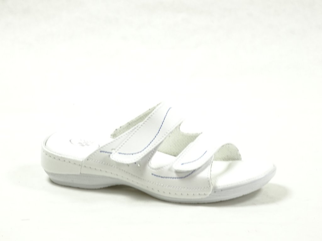 Santé N/124/1/10/B dámské zdravotní profi pantofle bílé | zdravotní obuv  Santé Proseč