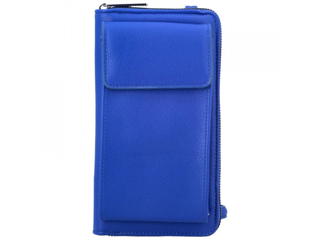 Paolo Bags dámská koženková taštička na doklady a mobilní telefon Y-92 LAKE BLUE