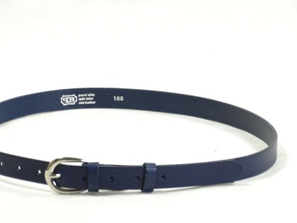 PENNY BELTS Dámský kožený opasek 1 tmavě modrý