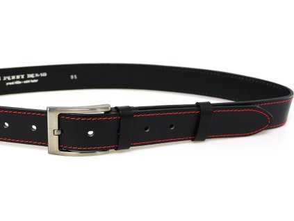 PENNY BELTS Pánský kožený opasek 1 černý