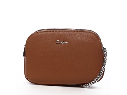 David Jones dámská crossbody kabelka 6200-2 COGNAC