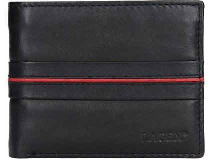 Lagen 3905 BLACK/RED pánská kožená peněženka