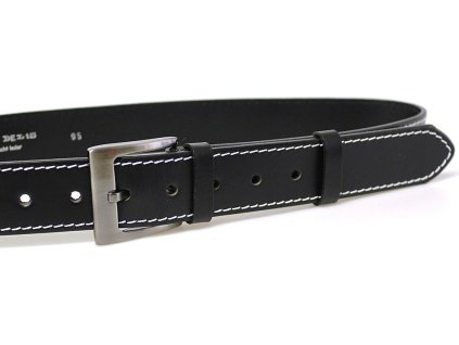 PENNY BELTS Pánský kožený opasek 26 černý
