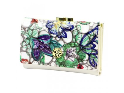 516857 modni damska kozena penezenka gregorio smill bila kvetinova