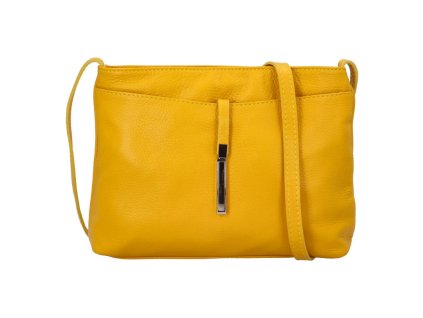 Delami dámská luxusní kožená kabelka MIRNA YELLOW