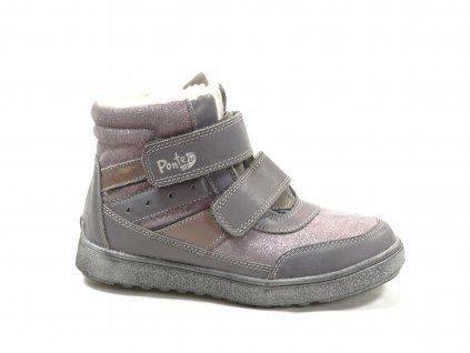 Obutex DA06-1-688 GREY dětská zimní obuv