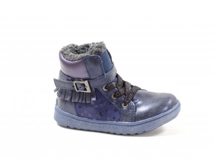 Obutex DA06-1-432A Royal Blue dětská zimní obuv