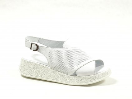 Looke L0850-03 WHITE CHRISTELLE dámské vycházkové sandály
