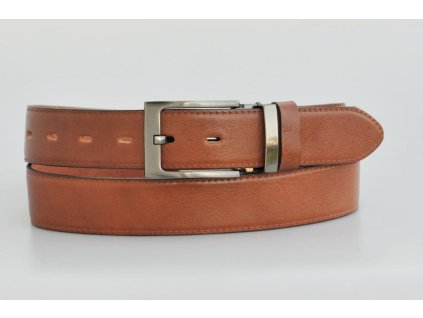 PENNY BELTS Pánský kožený opasek 54 hnědý (nadměr)