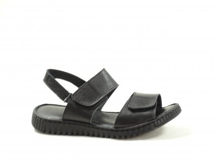 Looke L0996-24 FAUNIA DARK BLACK dámské vycházkové sandály