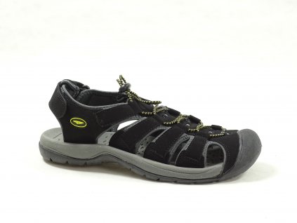 Obutex S420007 BLACK pánské vycházkové sandály