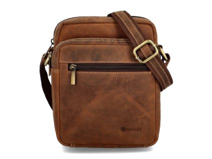 493776 luxusni panska kozena crossbody diviley roonak hneda