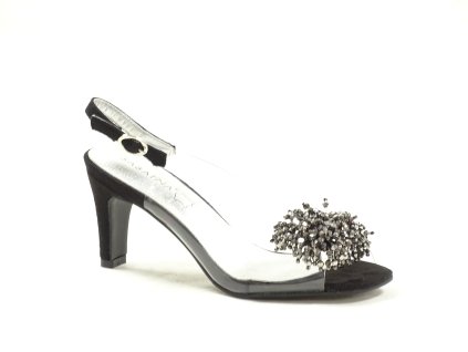 OBUV SC+S 1014-A BLACK dámská elegantní obuv (Velikost 36)