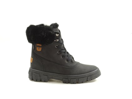 Looke L1336-24 AURELIE DARK BLACK dámská zimní obuv