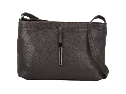 Delami módní dámská kožená mini crossbody kabelka 1011 T.MORO