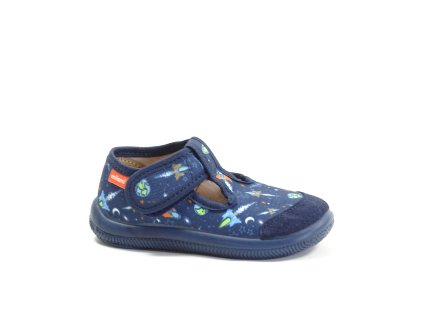 V+J OBUV Milami 226 MAC46-66A BLUE dětská přezůvková obuv