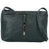 Delami módní dámská kožená mini crossbody kabelka 1011 VERDE