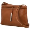 Delami módní dámská kožená mini crossbody kabelka 1011 COGNAC