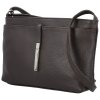 Delami módní dámská kožená mini crossbody kabelka 1011 T.MORO